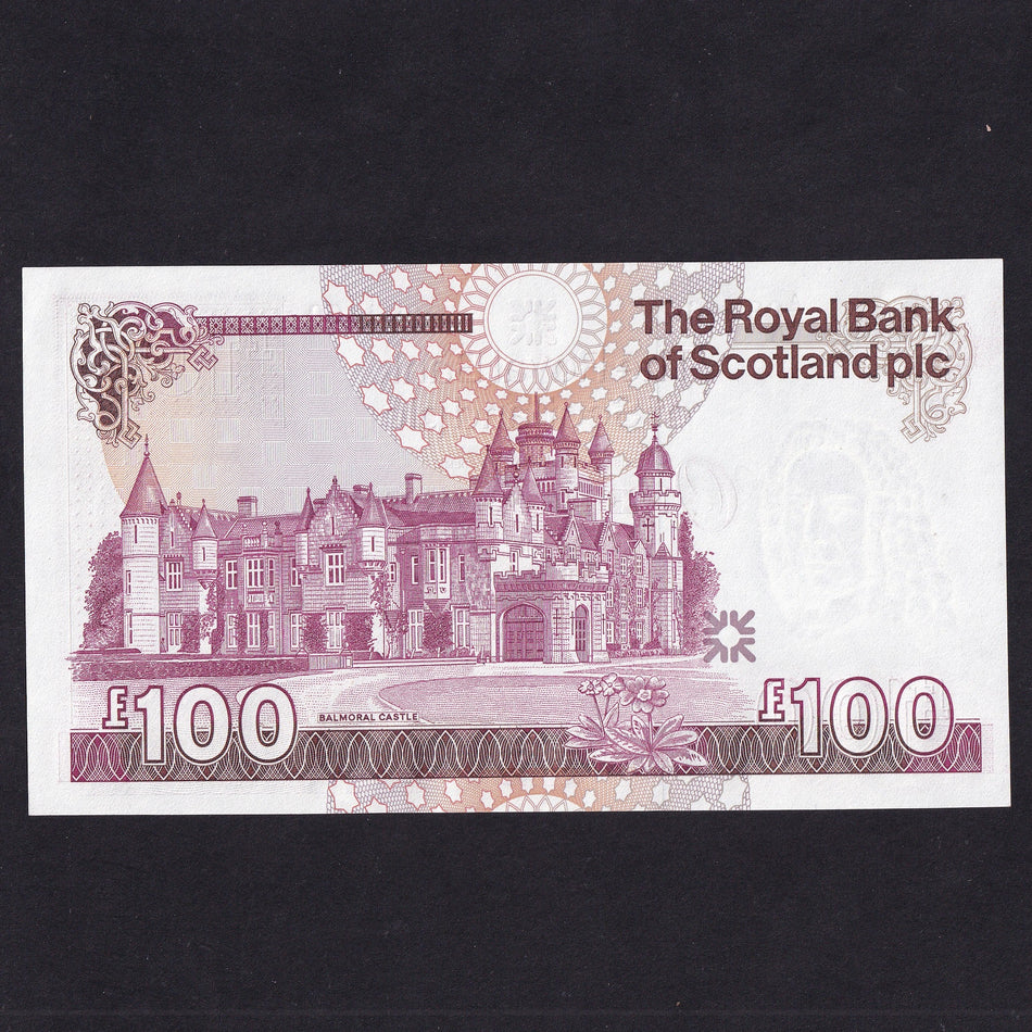 Scotland (P350a) Royal Bank of Scotland, £100, 25th March 1987, first date, serial no. A/1 094460, A/UNC