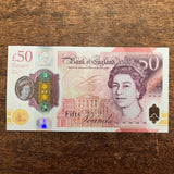 Bank of England (B418) Sarah John, £50, last million of QEII notes Turin, AE80, Good EF