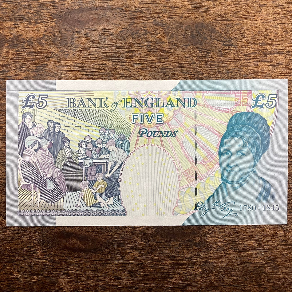 Bank of England (B393) Lowther, £5, HA01, first million, UNC