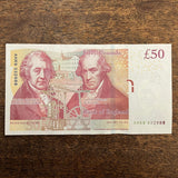 Bank of England (B410) Salmon, £50, AH69, A/UNC