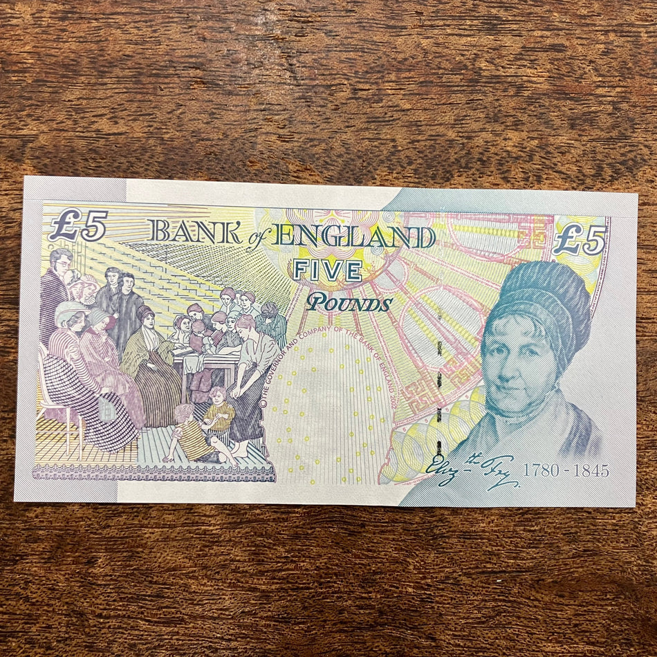 Bank of England (B407) Salmon, £5, MC86, UNC