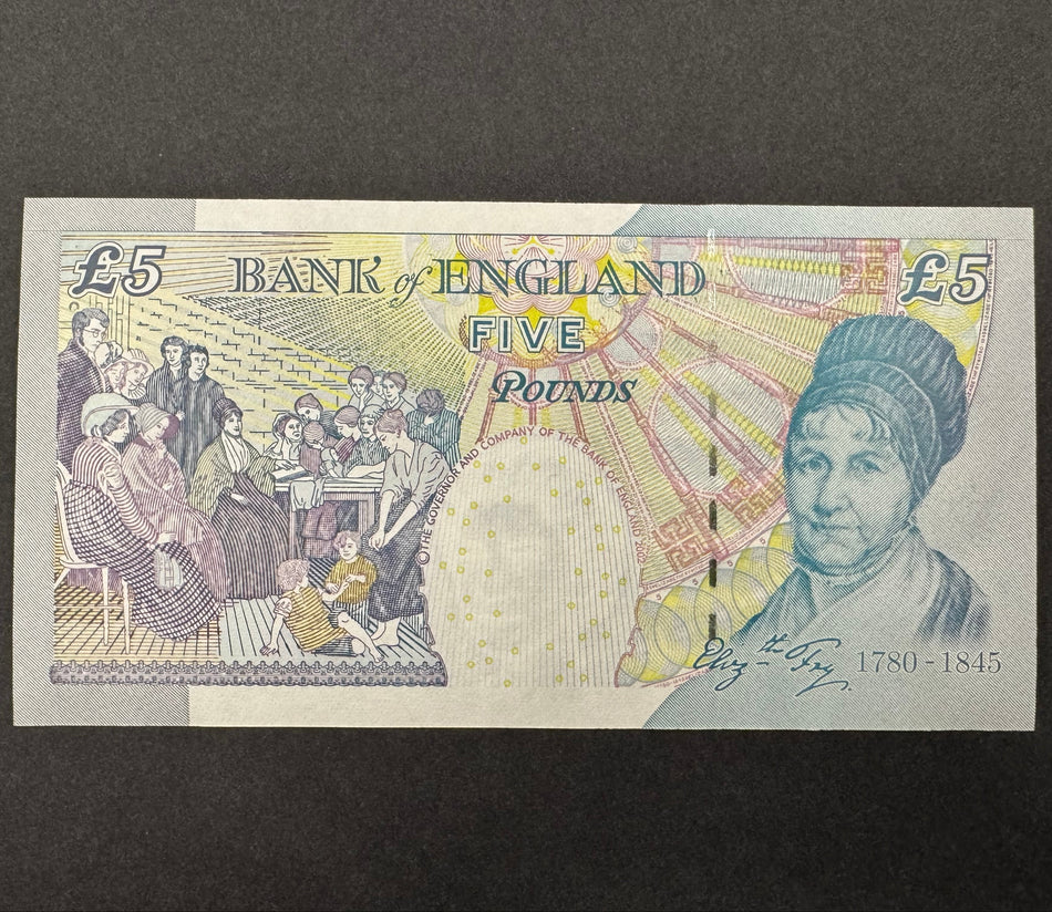 Bank of England (B398) Bailey, £5, first million, JB46, UNC