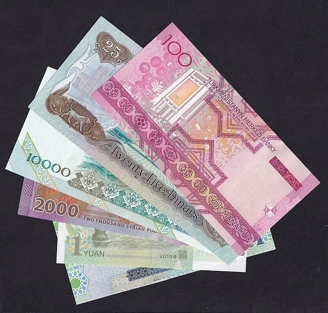 The Tyrant Collection, 6 notes featuring dictators from around the world, UNC