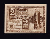 Germany, 2 Mark notgeld, 1922, antisemitic, Brakel, some rust, VF
