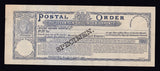 Postal Order specimen, 17/6d, first issue, discolour, VF