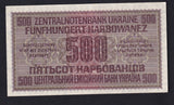 Ukraine (P57) 500 Karbowanwz, 1942, German Occupation WWII, Good EF