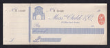 Child & Co., unissued cheque, 1905, EF