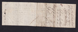 England, early printed bill of exchange, drawn by James Gordon on Boldero etc., £15, 1768, small hole, Good Fine