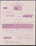 Provincial Bank of Ireland, Instruction to pay manager of Bank of Australasia ROCKHAMPTON, £12, 1899, VF