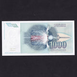 Yugoslavia (P110) 1000 Dinara, 1991, Nikola Tesla, UNC