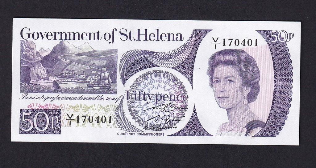 St. Helena (P.5a) 50 Pence, 1979, QEII, UNC