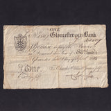 Provincial - Gloucester Old Bank £1 (1814) for Charles Evans & Charles Self, Outing 822h, Good Fine