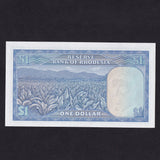 Rhodesia (P34b) $1, 1st November 1976, Rhodes watermark, UNC