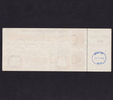 British Honduras, $2 postal order, 28th June 1985, Belize City, QEII, no.A/2 10824, with counterfoil, unissued, Good EF