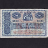 Scotland (P159a) British Linen Bank, £20, 25th May 1942, No.E/4 9/411, BL68a, notations & handstamp on reverse, Fine