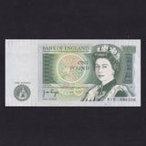 Bank of England (B339a) Page, £1 experimental issue, 81Y 330206, slight corner dink, otherwise UNC