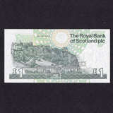 Scotland (P351e) Royal Bank of Scotland, £1, 1st October 2001, UNC
