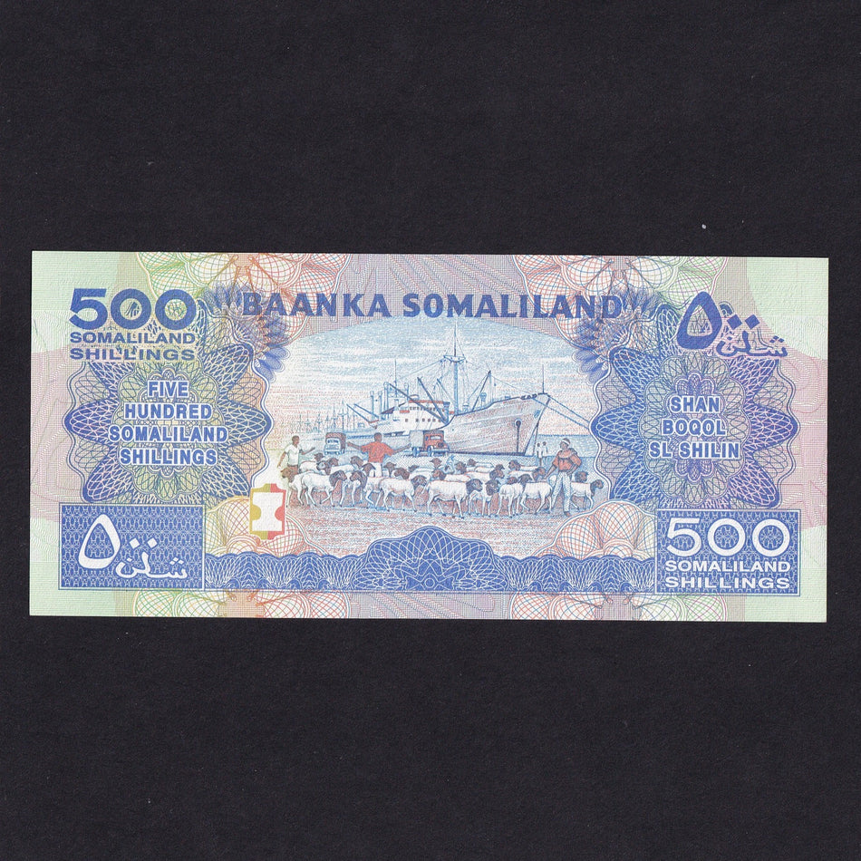 Somaliland (P.6s) 500 Shillings specimen, 1994, UNC