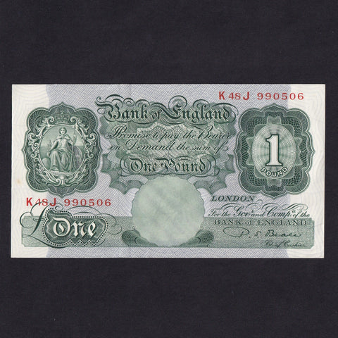 Bank of England (B268) Beale, £1, K48J, EF