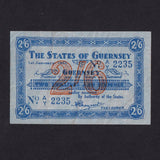 Guernsey (P25A) 2 Shillings and 6 Pence, 1st January 1942, A/Y 2235, French, blue paper, scarce, Fine
