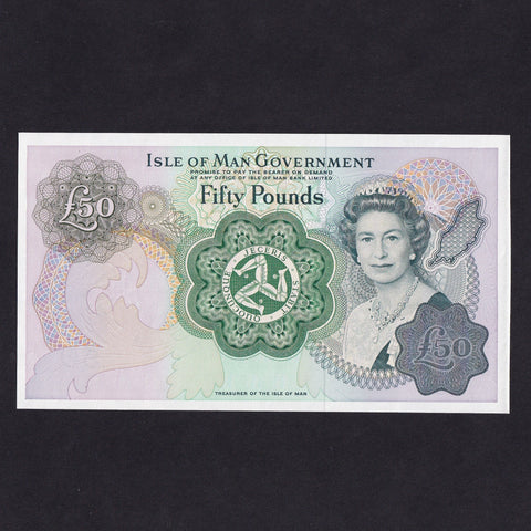 Isle of Man (P39) £50 proof, ND (1983), QEII, no serials or signatures, Good EF