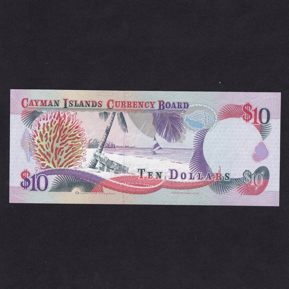 Cayman Islands (P18a) $10, 1996, QEII, Chainman, B/1, UNC