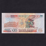 East Caribbean (P53a) $20, 2012, narrow segmented thread, UNC