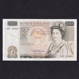 Bank of England (B352) Somerset, £50 error, extra metal threads, very very rare, Good EF