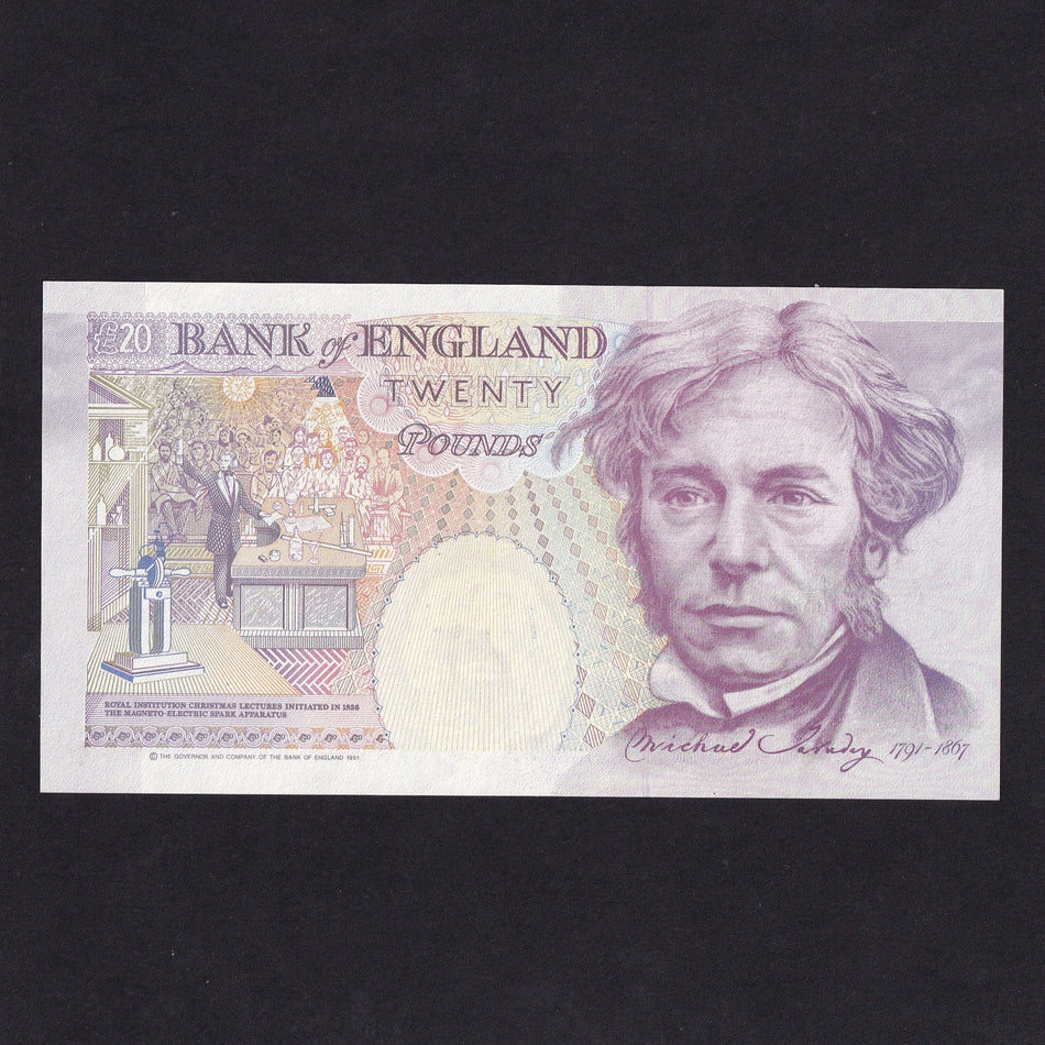 Bank of England (B358) Gill, £20 A01 000112 , autographed by Gill, rare & low serial, UNC