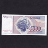 Yugoslavia (P.93a) 5000 Dinara, 1985, Tito, UNC