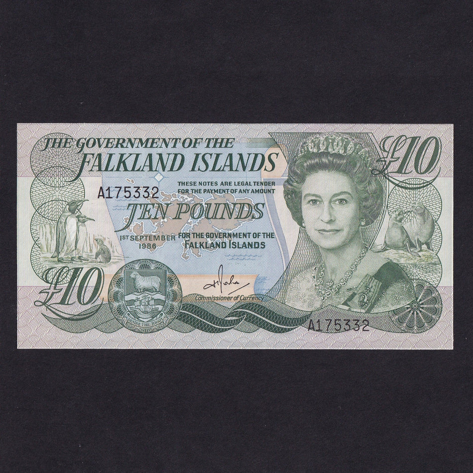 Falkland Islands (P14a) £10, one signature, A175332, UNC