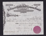 England, The Littleport Public Hall Company Limited share certificate, 1890