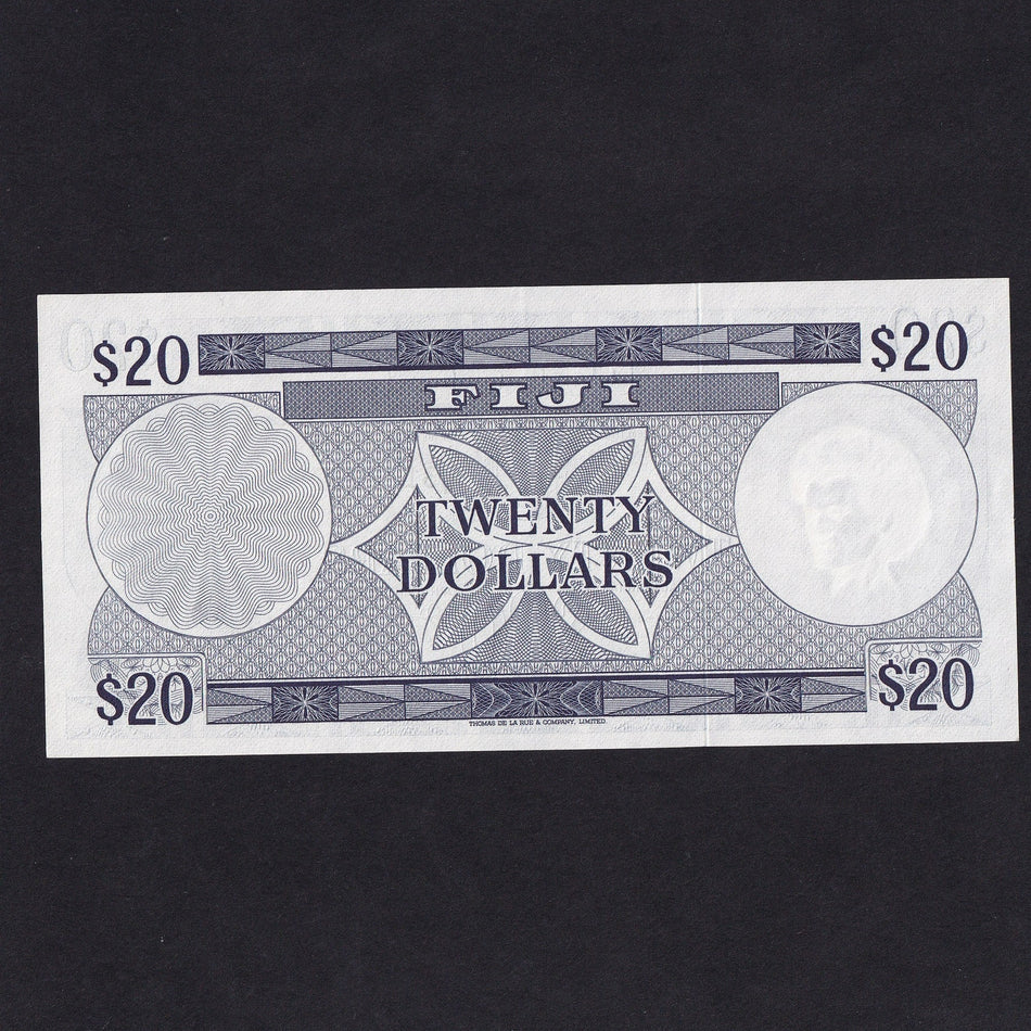 Fiji (P.75b) $20, Barnes/ Earland, A/3177097, centre fold, otherwise EF