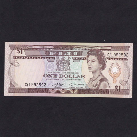 Fiji (P.76a) $1, 1980, new QEII portrait, UNC