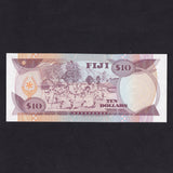 Fiji (P.94a) $10, ND (1992), QEII, Reserve Bank of Fiji, D/4, serrated thread, UNC