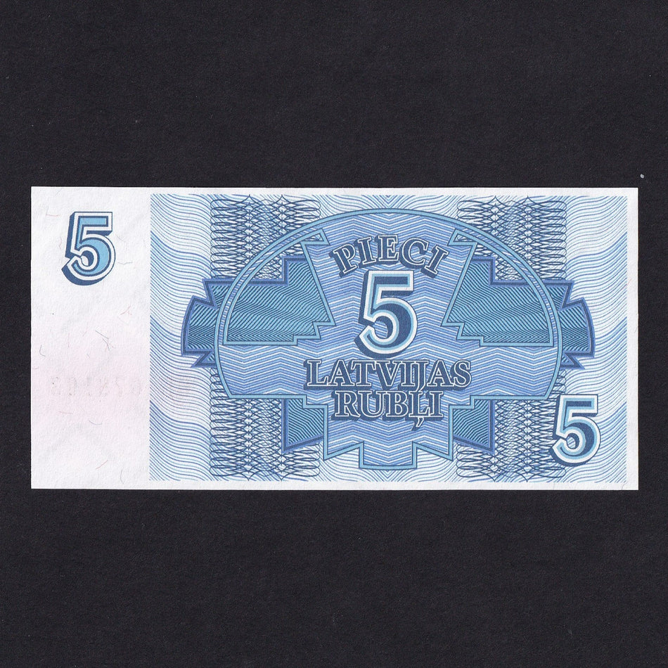 Latvia (P37) 5 Rubli, 1992, UNC