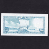 Queen Elizabeth II banknote set, 4 notes: Isle of Man, St. Helena, Eastern Caribbean & Bahamas, all UNC
