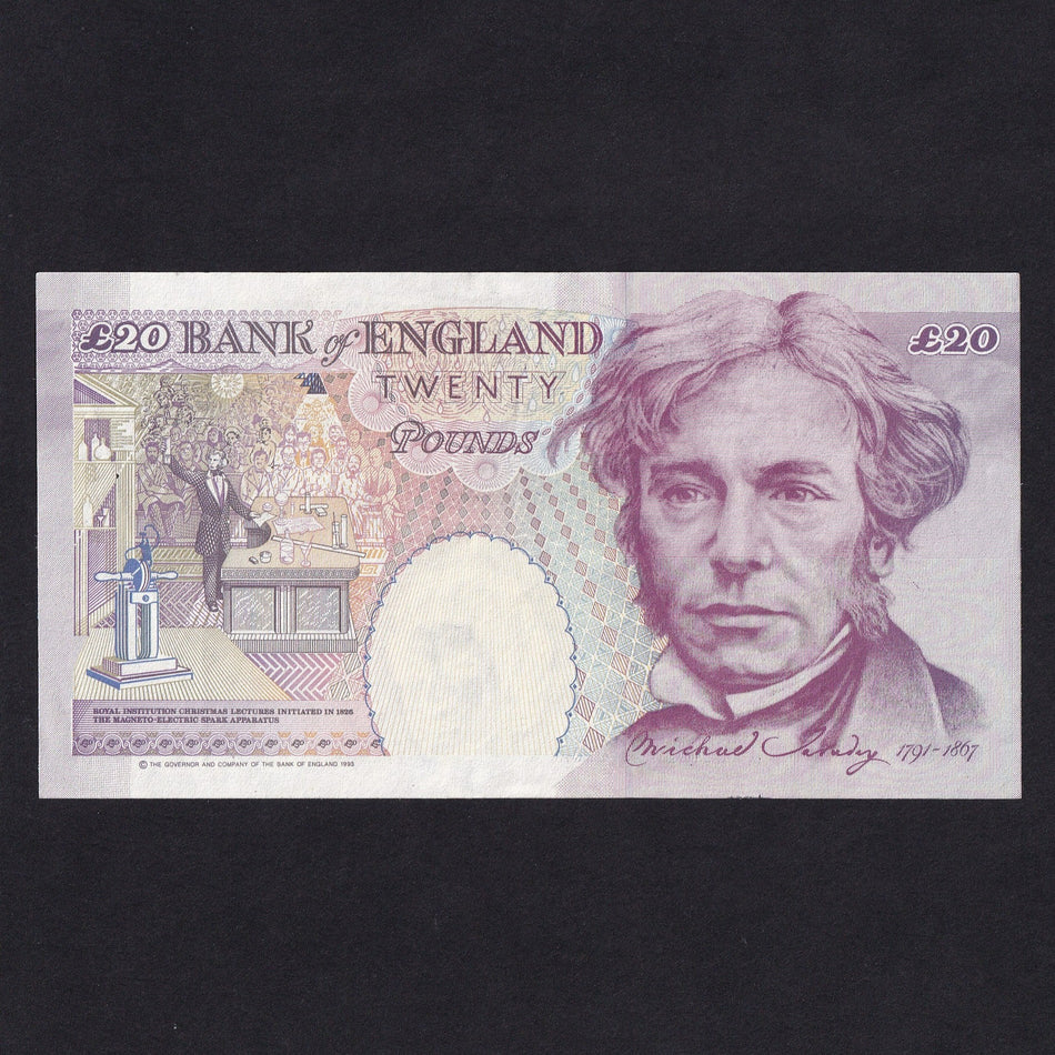 Bank of England (B375) Kentfield, £20, Faraday reverse, Good VF