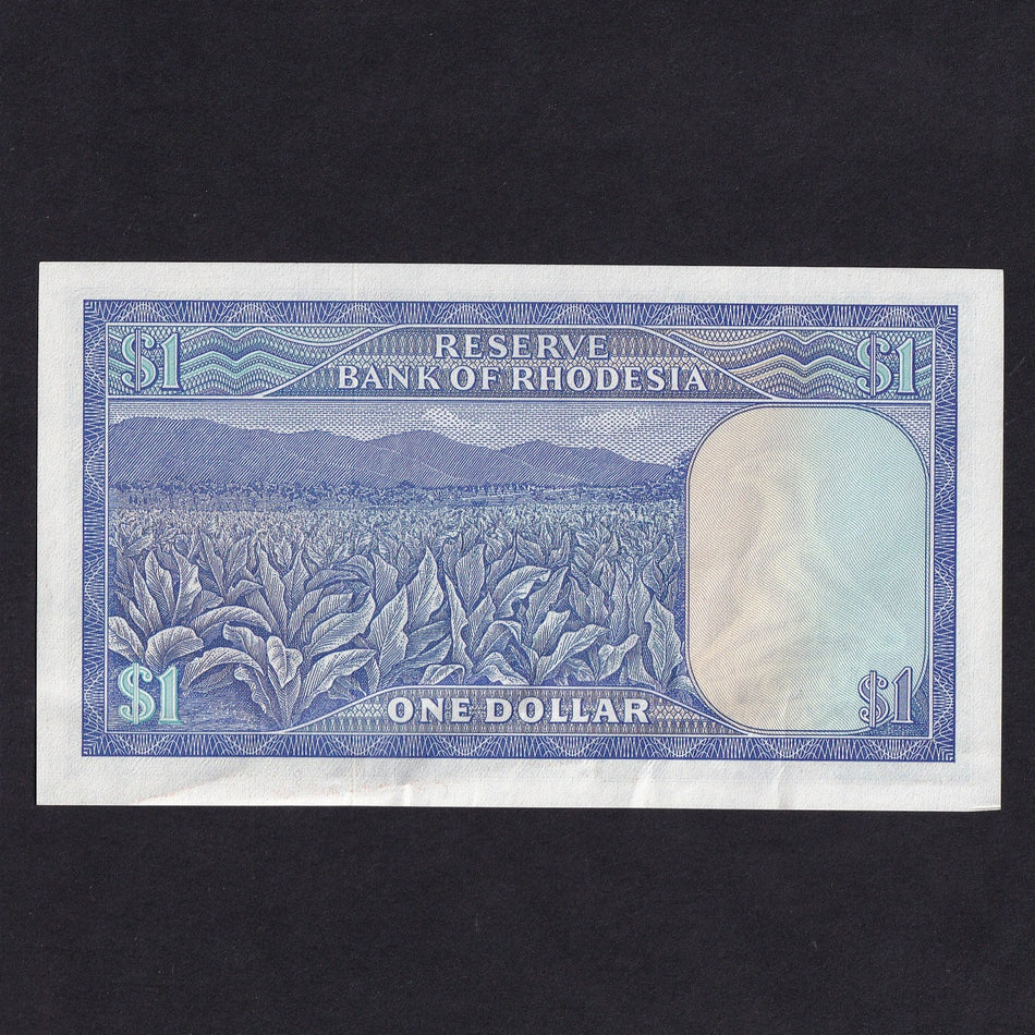 Rhodesia (P39) $1, 2nd September 1979, L/115 000048, this is note 48 of the date, EF