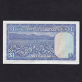 Rhodesia (P30o) $1, 2nd September 1979, L/115 000048, this is note 48 of the date, EF