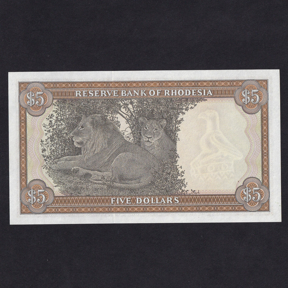 Rhodesia (P36a) $5, 15th May 1979, M/21 000048, this is note 48 of the date, UNC