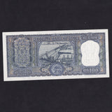 India (P62a) 100 Rupee, 1962-67, Bhattacharyya, UNC