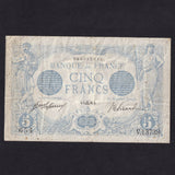France (P.70) 5 Francs, 1916, Libra, no allegorical figures reverse, Fine