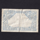 France (P.70) 5 Francs, 1916, Gemini, no allegorical figures on reverse, small tear, Fine/ VF