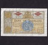 Scotland (P.94f) Bank of Scotland, £20, 2nd October 1963, Bilsland/ Watson signatures, National Commercial Bank of Scotland handstamp reverse & biro notations, A109f, VF
