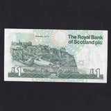 Scotland (P356) Royal Bank of Scotland, £1, 1992, European Summit commemorative, Edinburgh, December 1992, low serial & first million, EC0000108, count crease, A/UNC