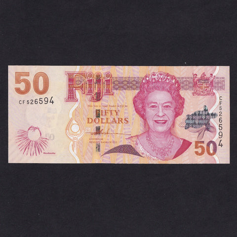 Fiji (P113a) $50, 2007, QEII, UNC