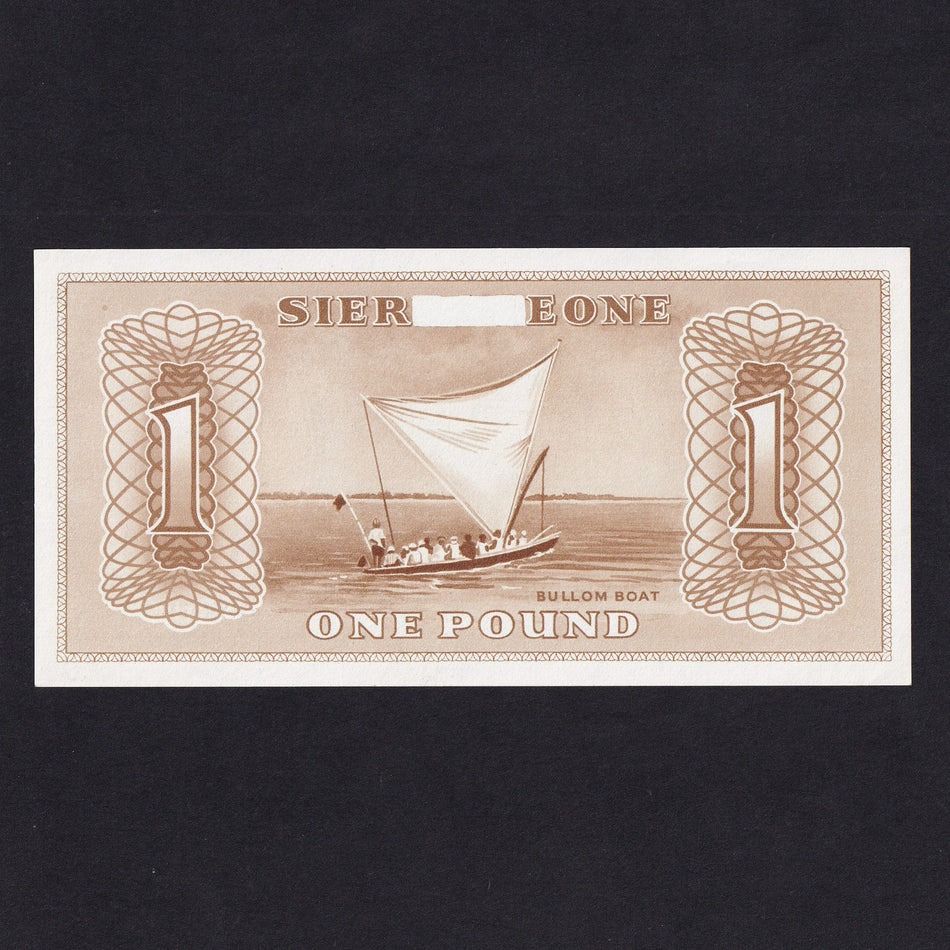 Sierra Leone, £1 Harrison trial for a proposed issue, UNC