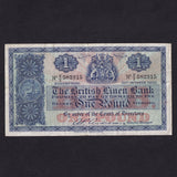 Scotland (P157d) £1, 21st October 1953, V/2 582315, BL65d, Waterlow, Fine/VF