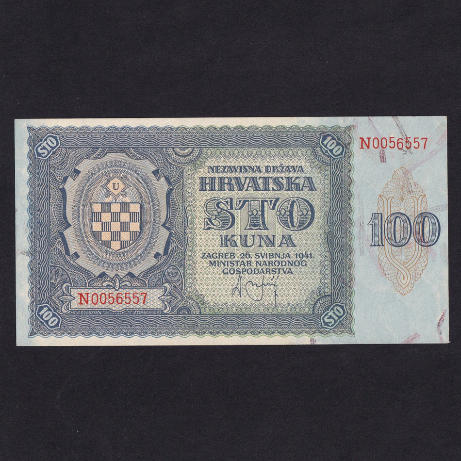 Croatia (P.2a) 100 Kuna, 1941, UNC